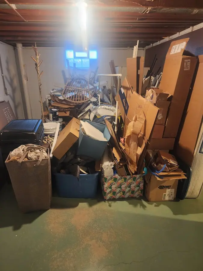 Roll-off dumpster container at job site for Roll Off Dumpster Rental in Marrero